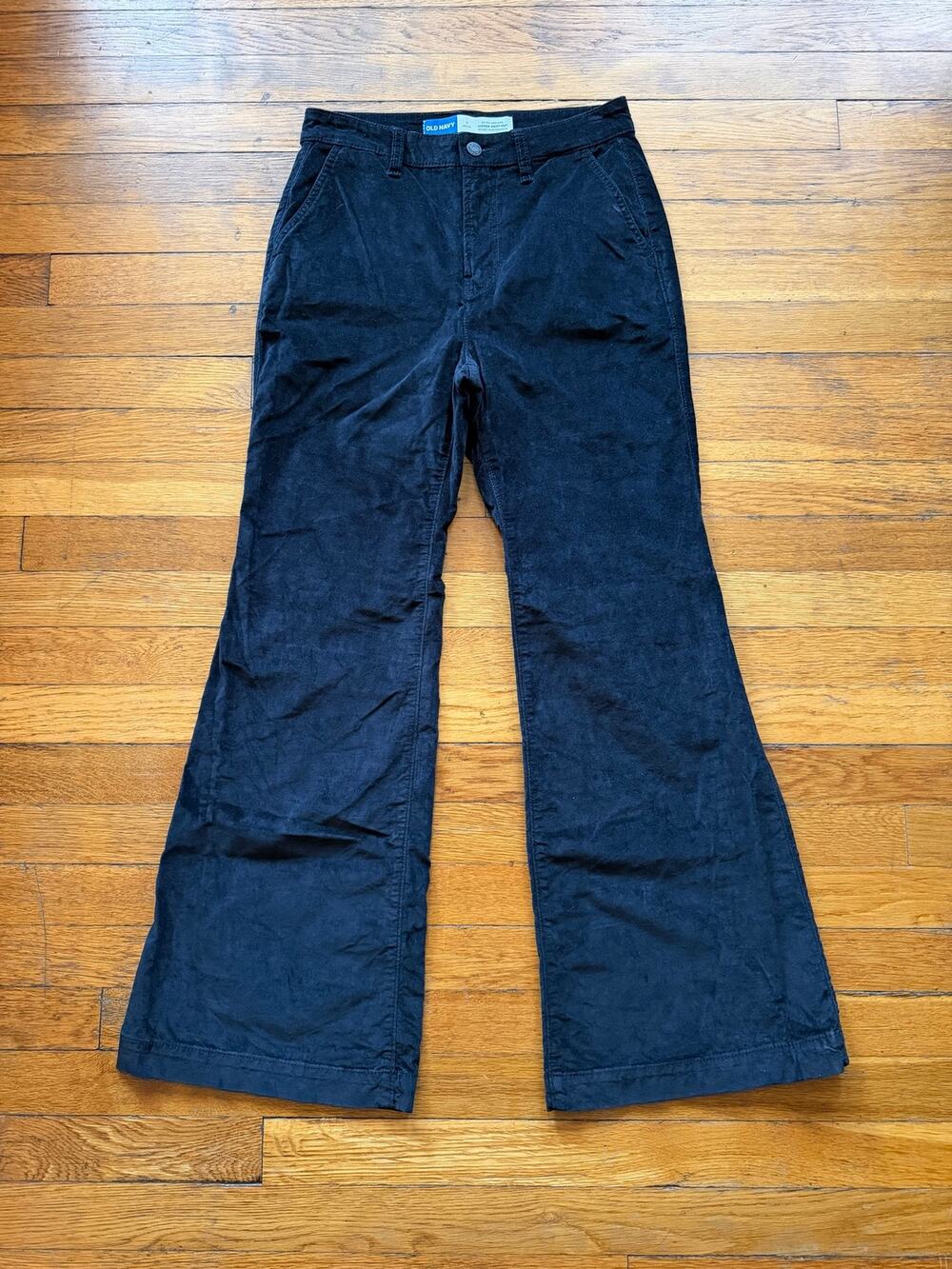 OLD NAVY 'Extra High-Rise' Kicker Bootcut Velour Pants sz 2Petite